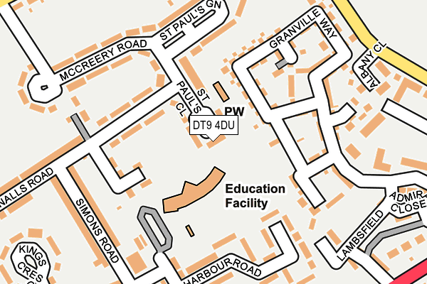 DT9 4DU map - OS OpenMap – Local (Ordnance Survey)