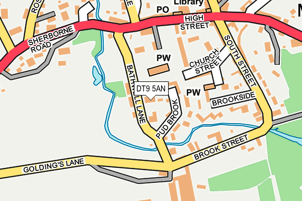 DT9 5AN map - OS OpenMap – Local (Ordnance Survey) DT9 5AN map - OS OpenMap – Local (Ordnance Survey)