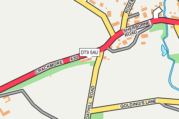 DT9 5AU map - OS OpenMap – Local (Ordnance Survey) DT9 5AU map - OS OpenMap – Local (Ordnance Survey)