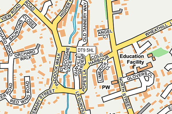 DT9 5HL map - OS OpenMap – Local (Ordnance Survey) DT9 5HL map - OS OpenMap – Local (Ordnance Survey)
