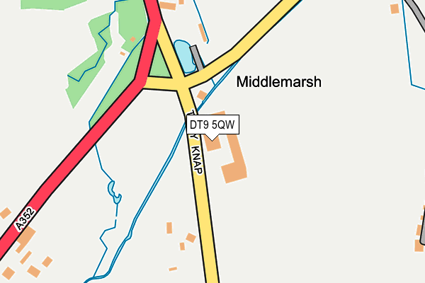 DT9 5QW map - OS OpenMap – Local (Ordnance Survey) DT9 5QW map - OS OpenMap – Local (Ordnance Survey)