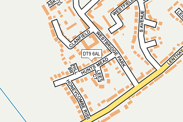 DT9 6AL map - OS OpenMap – Local (Ordnance Survey)