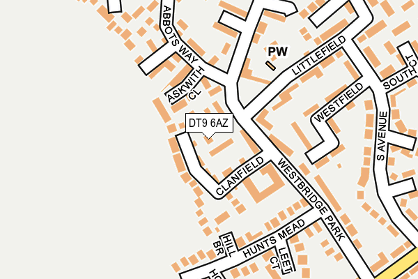 DT9 6AZ map - OS OpenMap – Local (Ordnance Survey) DT9 6AZ map - OS OpenMap – Local (Ordnance Survey)
