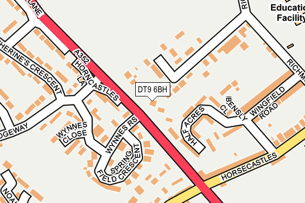 DT9 6BH map - OS OpenMap – Local (Ordnance Survey) DT9 6BH map - OS OpenMap – Local (Ordnance Survey)