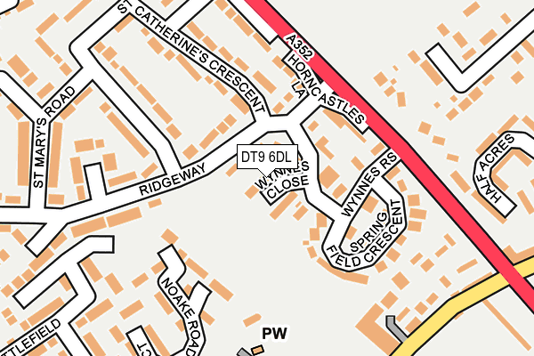 DT9 6DL map - OS OpenMap – Local (Ordnance Survey) DT9 6DL map - OS OpenMap – Local (Ordnance Survey)