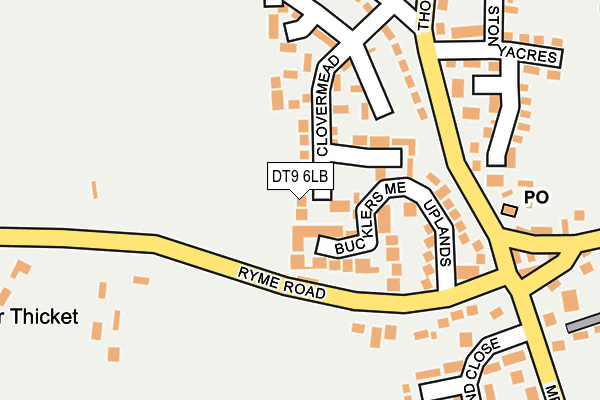 DT9 6LB map - OS OpenMap – Local (Ordnance Survey) DT9 6LB map - OS OpenMap – Local (Ordnance Survey)