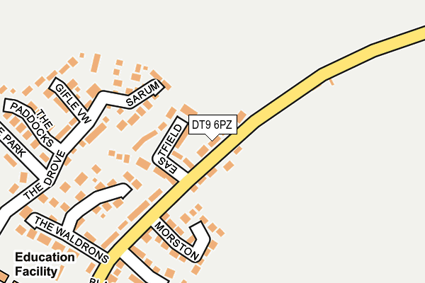 DT9 6PZ map - OS OpenMap – Local (Ordnance Survey) DT9 6PZ map - OS OpenMap – Local (Ordnance Survey)