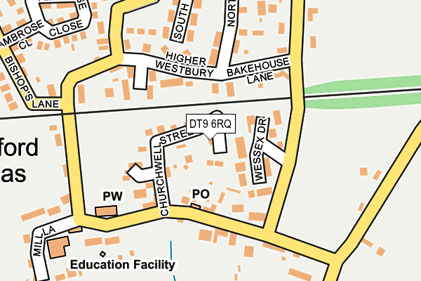 DT9 6RQ map - OS OpenMap – Local (Ordnance Survey)