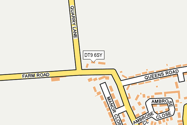 DT9 6SY map - OS OpenMap – Local (Ordnance Survey) DT9 6SY map - OS OpenMap – Local (Ordnance Survey)