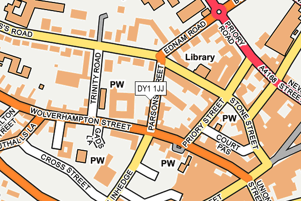 DY1 1JJ map - OS OpenMap – Local (Ordnance Survey) DY1 1JJ map - OS OpenMap – Local (Ordnance Survey)