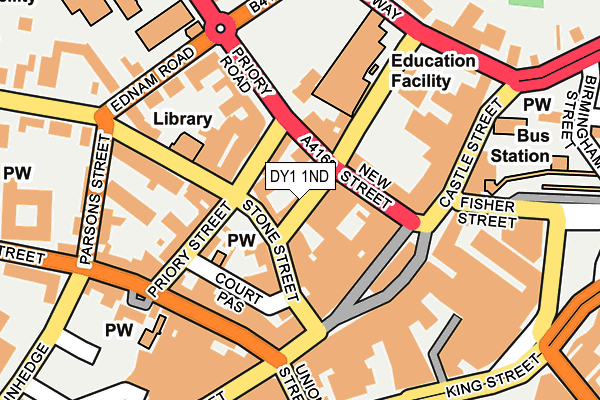 DY1 1ND map - OS OpenMap – Local (Ordnance Survey) DY1 1ND map - OS OpenMap – Local (Ordnance Survey)