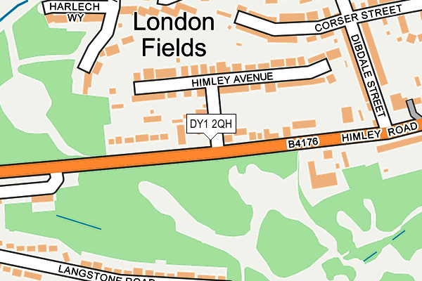 DY1 2QH map - OS OpenMap – Local (Ordnance Survey) DY1 2QH map - OS OpenMap – Local (Ordnance Survey)