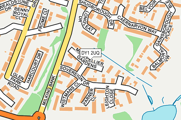 DY1 2UQ map - OS OpenMap – Local (Ordnance Survey)