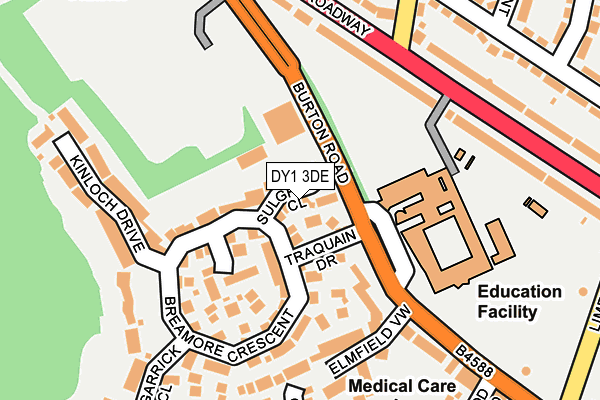DY1 3DE map - OS OpenMap – Local (Ordnance Survey) DY1 3DE map - OS OpenMap – Local (Ordnance Survey)