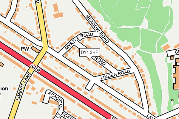 DY1 3HF map - OS OpenMap – Local (Ordnance Survey) DY1 3HF map - OS OpenMap – Local (Ordnance Survey)