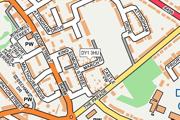 DY1 3HU map - OS OpenMap – Local (Ordnance Survey) DY1 3HU map - OS OpenMap – Local (Ordnance Survey)