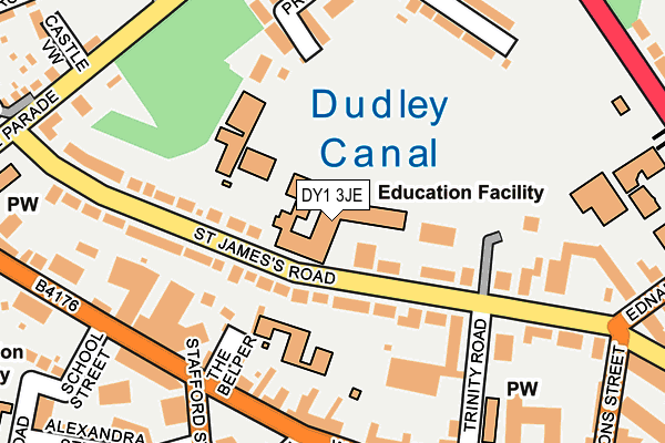 DY1 3JE map - OS OpenMap – Local (Ordnance Survey) DY1 3JE map - OS OpenMap – Local (Ordnance Survey)