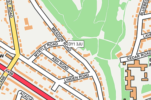 DY1 3JU map - OS OpenMap – Local (Ordnance Survey) DY1 3JU map - OS OpenMap – Local (Ordnance Survey)