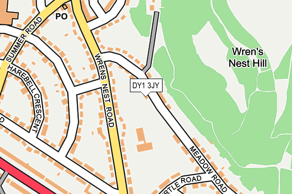 DY1 3JY map - OS OpenMap – Local (Ordnance Survey) DY1 3JY map - OS OpenMap – Local (Ordnance Survey)