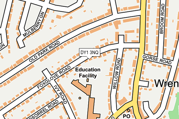 DY1 3NQ map - OS OpenMap – Local (Ordnance Survey) DY1 3NQ map - OS OpenMap – Local (Ordnance Survey)