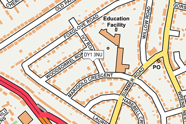 DY1 3NU map - OS OpenMap – Local (Ordnance Survey) DY1 3NU map - OS OpenMap – Local (Ordnance Survey)