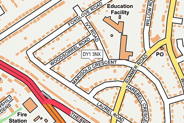 DY1 3NX map - OS OpenMap – Local (Ordnance Survey) DY1 3NX map - OS OpenMap – Local (Ordnance Survey)