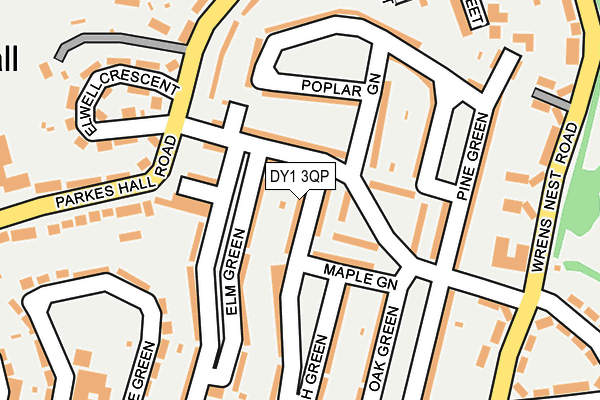 DY1 3QP map - OS OpenMap – Local (Ordnance Survey) DY1 3QP map - OS OpenMap – Local (Ordnance Survey)