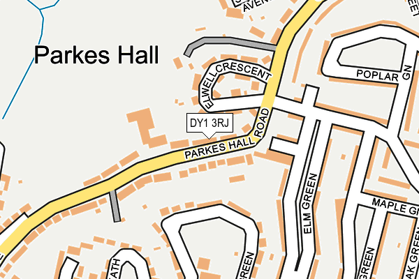 DY1 3RJ map - OS OpenMap – Local (Ordnance Survey) DY1 3RJ map - OS OpenMap – Local (Ordnance Survey)