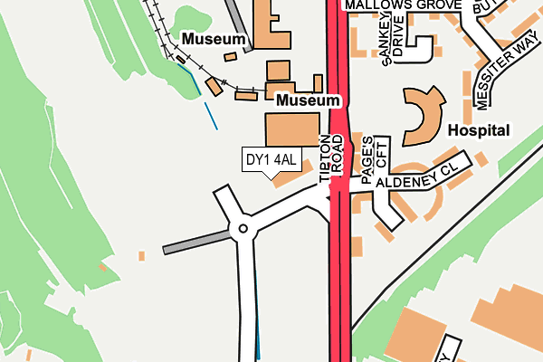 DY1 4AL map - OS OpenMap – Local (Ordnance Survey) DY1 4AL map - OS OpenMap – Local (Ordnance Survey)