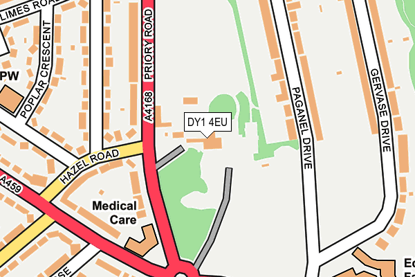 DY1 4EU map - OS OpenMap – Local (Ordnance Survey) DY1 4EU map - OS OpenMap – Local (Ordnance Survey)