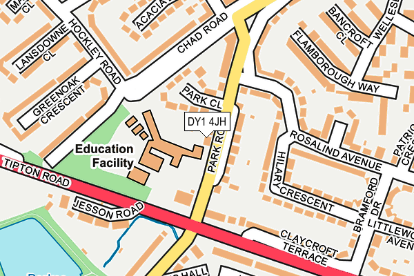 DY1 4JH map - OS OpenMap – Local (Ordnance Survey)
