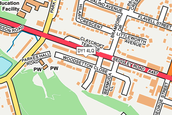DY1 4LQ map - OS OpenMap – Local (Ordnance Survey)