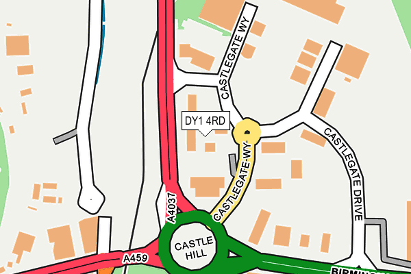 DY1 4RD map - OS OpenMap – Local (Ordnance Survey)