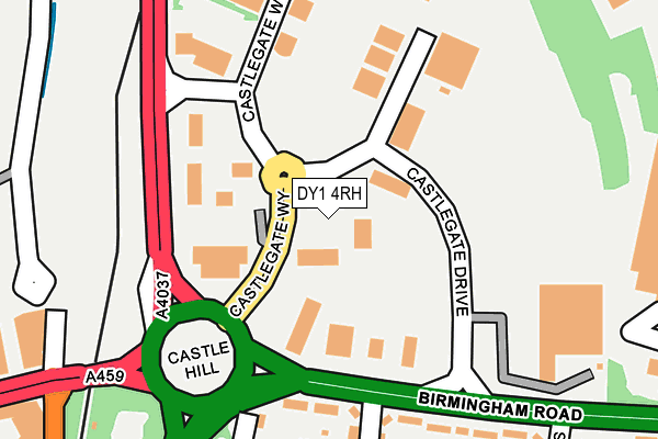 DY1 4RH map - OS OpenMap – Local (Ordnance Survey) DY1 4RH map - OS OpenMap – Local (Ordnance Survey)