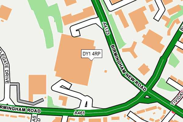 DY1 4RP map - OS OpenMap – Local (Ordnance Survey) DY1 4RP map - OS OpenMap – Local (Ordnance Survey)