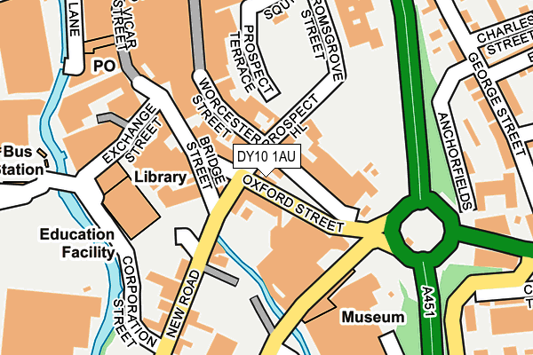 DY10 1AU map - OS OpenMap – Local (Ordnance Survey) DY10 1AU map - OS OpenMap – Local (Ordnance Survey)