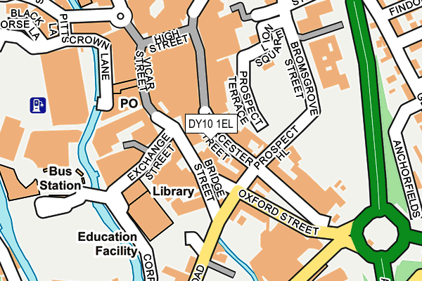 DY10 1EL map - OS OpenMap – Local (Ordnance Survey) DY10 1EL map - OS OpenMap – Local (Ordnance Survey)