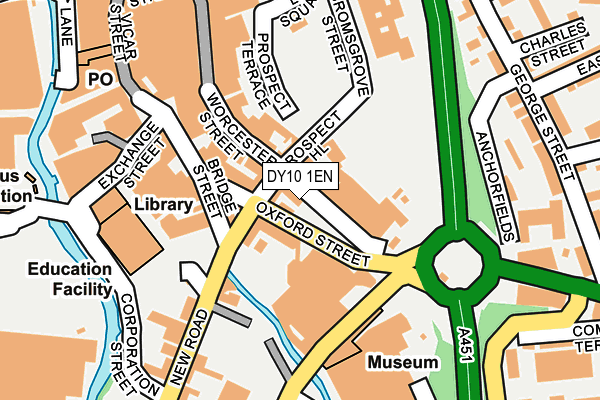 DY10 1EN map - OS OpenMap – Local (Ordnance Survey) DY10 1EN map - OS OpenMap – Local (Ordnance Survey)
