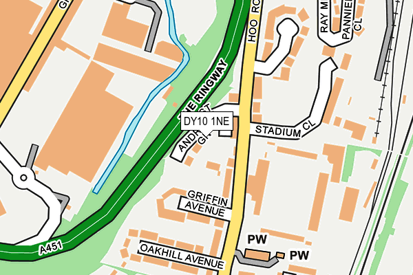 DY10 1NE map - OS OpenMap – Local (Ordnance Survey) DY10 1NE map - OS OpenMap – Local (Ordnance Survey)