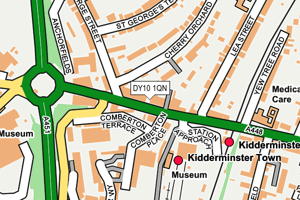 DY10 1QN map - OS OpenMap – Local (Ordnance Survey) DY10 1QN map - OS OpenMap – Local (Ordnance Survey)
