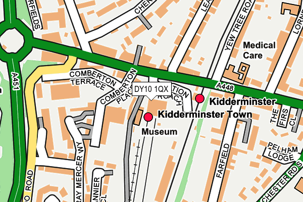 DY10 1QX map - OS OpenMap – Local (Ordnance Survey)