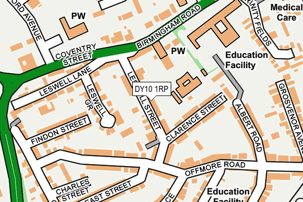 DY10 1RP map - OS OpenMap – Local (Ordnance Survey) DY10 1RP map - OS OpenMap – Local (Ordnance Survey)