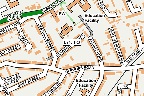 DY10 1RS map - OS OpenMap – Local (Ordnance Survey) DY10 1RS map - OS OpenMap – Local (Ordnance Survey)