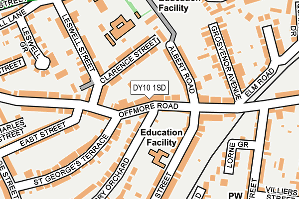 DY10 1SD map - OS OpenMap – Local (Ordnance Survey) DY10 1SD map - OS OpenMap – Local (Ordnance Survey)