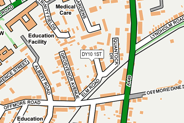 DY10 1ST map - OS OpenMap – Local (Ordnance Survey) DY10 1ST map - OS OpenMap – Local (Ordnance Survey)