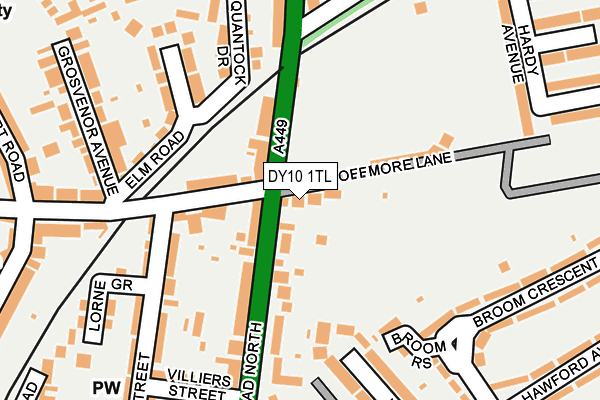 DY10 1TL map - OS OpenMap – Local (Ordnance Survey) DY10 1TL map - OS OpenMap – Local (Ordnance Survey)