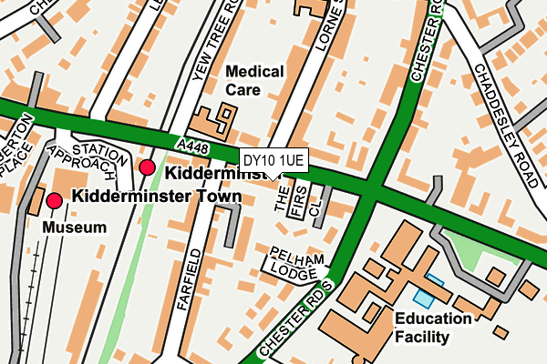 DY10 1UE map - OS OpenMap – Local (Ordnance Survey) DY10 1UE map - OS OpenMap – Local (Ordnance Survey)