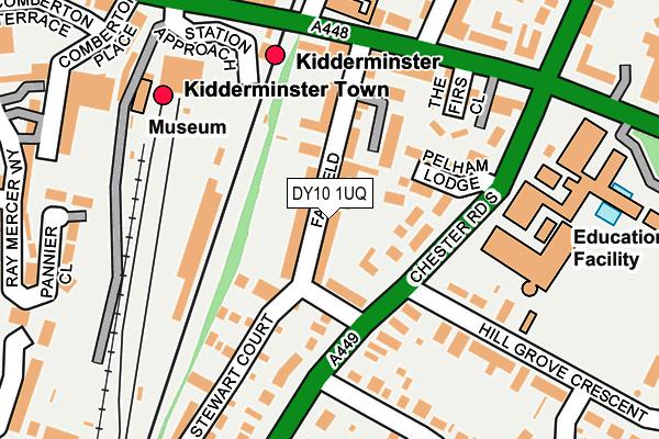 DY10 1UQ map - OS OpenMap – Local (Ordnance Survey) DY10 1UQ map - OS OpenMap – Local (Ordnance Survey)
