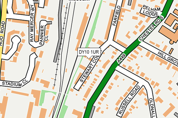 DY10 1UR map - OS OpenMap – Local (Ordnance Survey) DY10 1UR map - OS OpenMap – Local (Ordnance Survey)