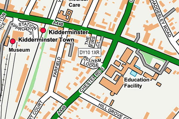 DY10 1XR map - OS OpenMap – Local (Ordnance Survey)